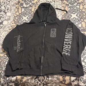 Converge band zipup/hoodie - Black Graphic Hoodie
